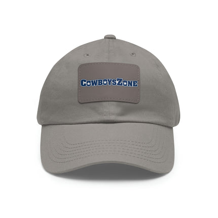 CowboysZone Leather Patch Hat